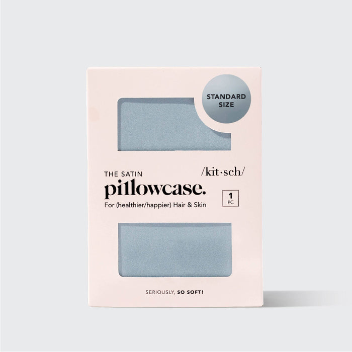 KITSCH Satin Pillowcase Standard - Haze Blue
