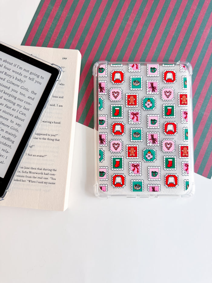 Holiday Stamps Kindle Paperwhite Case – Christmas E-Reader Cover