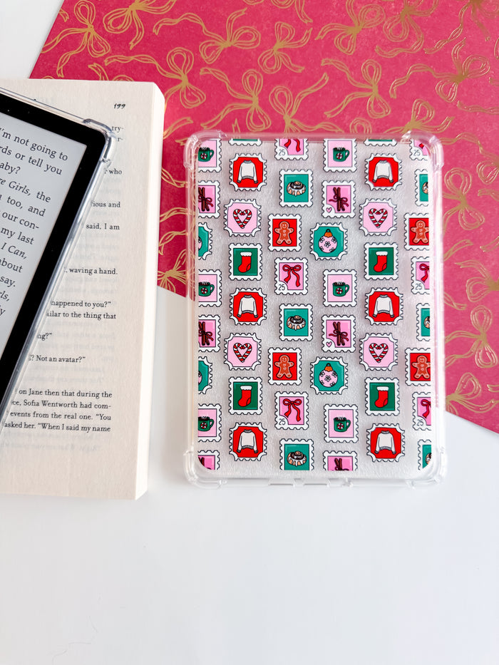 Holiday Stamps Kindle Paperwhite Case – Christmas E-Reader Cover