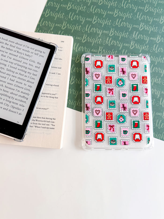 Holiday Stamps Kindle Paperwhite Case – Christmas E-Reader Cover
