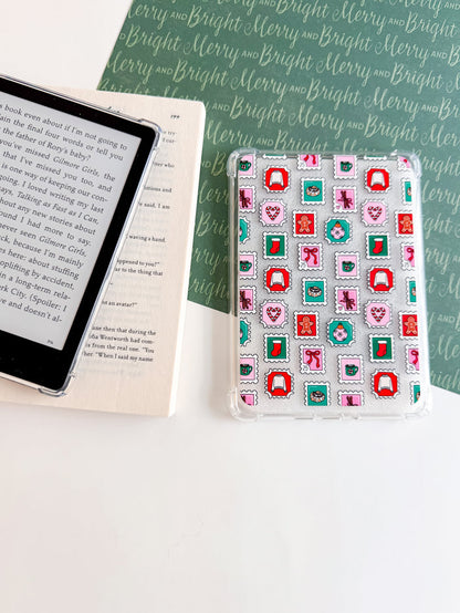 Holiday Stamps Kindle Paperwhite Case – Christmas E-Reader Cover