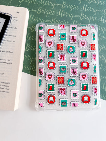 Holiday Stamps Kindle Paperwhite Case – Christmas E-Reader Cover