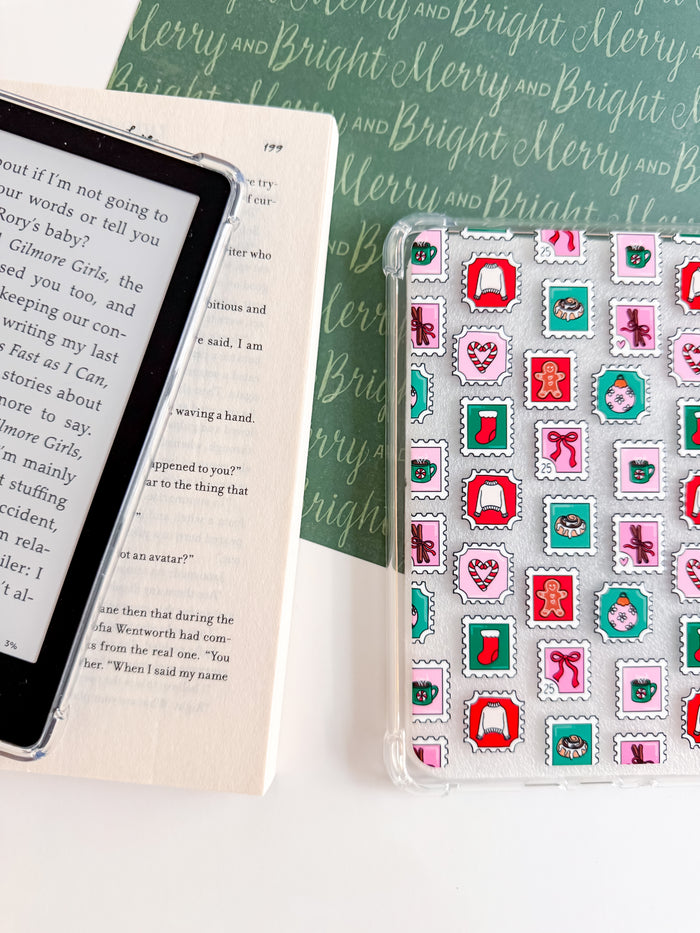Holiday Stamps Kindle Paperwhite Case – Christmas E-Reader Cover