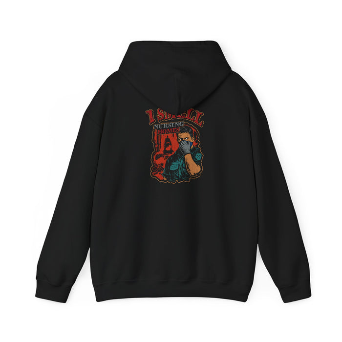 I Smell Nursing Homes Retro Graphic Hoodie