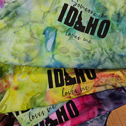 Ice Dyed Someone in Idaho Loves Me Apron