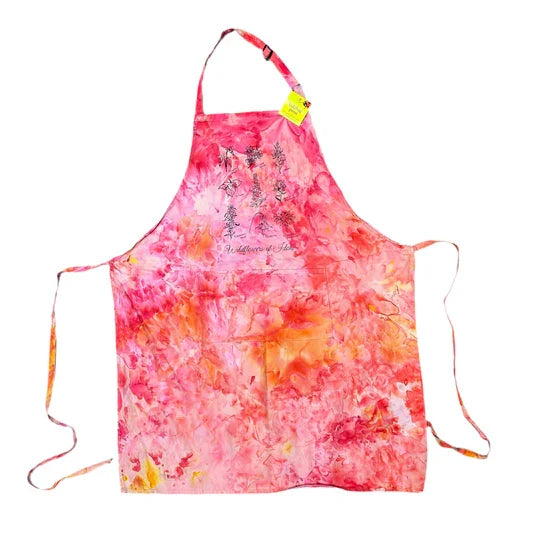 Ice Dyed Wildflowers of Idaho Apron