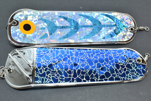 Iced Glass - 8" Double Finned Flasher