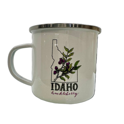 Idaho Huckleberry Enamel Mug