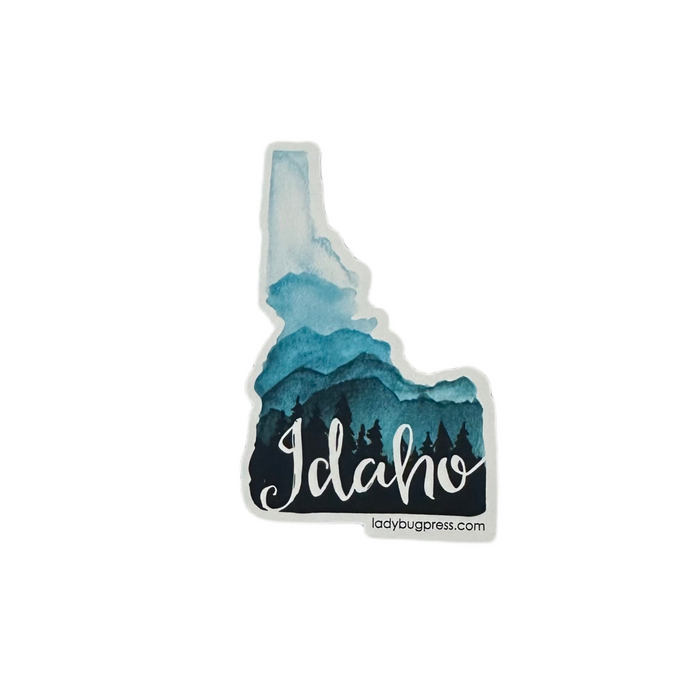 Idaho Mountains and Trees Full Color Magnet