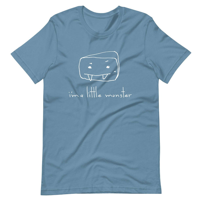 "I'm a Little Munster" Adult Unisex T-Shirt with playful design, soft and lightweight fabric.