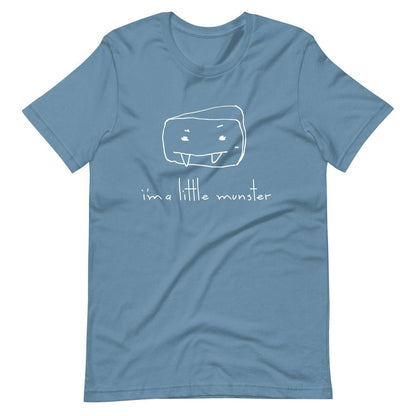 "I'm a Little Munster" Adult Unisex T-Shirt with playful design, soft and lightweight fabric.