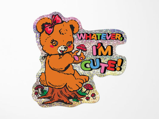 I'm Cute Vinyl Sticker
