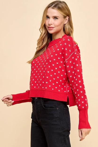 I'm Yours Micro Heart Sweater