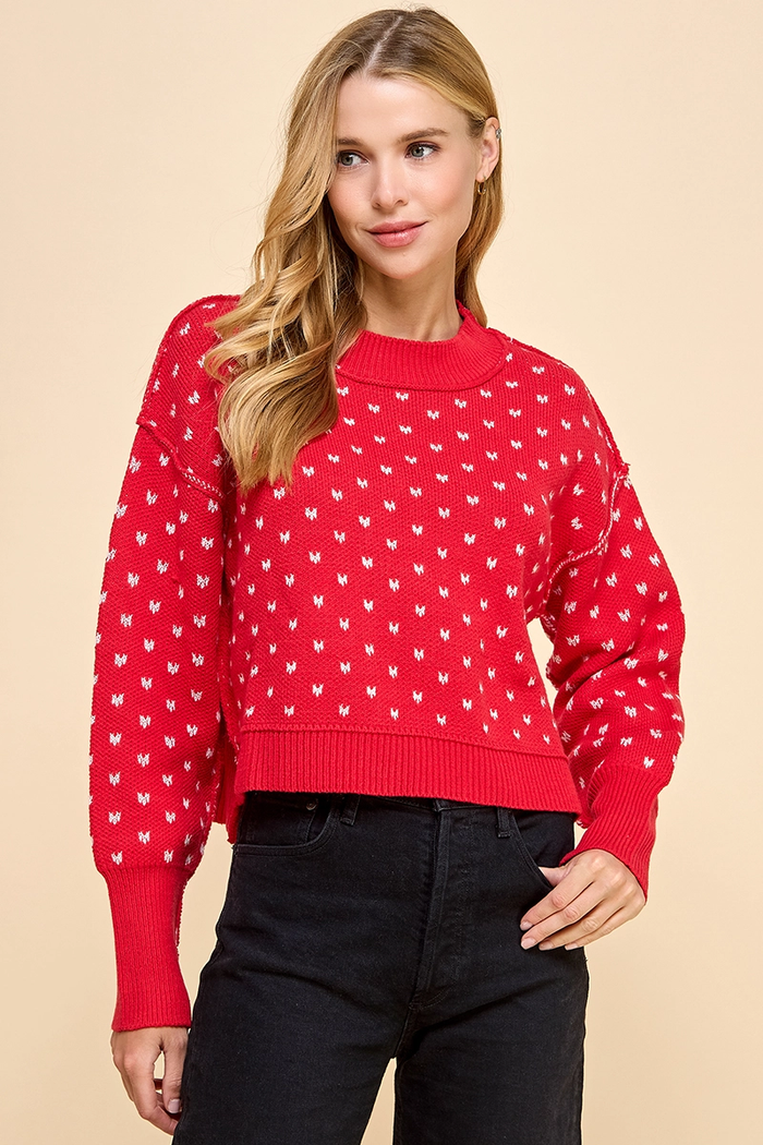 I'm Yours Micro Heart Sweater