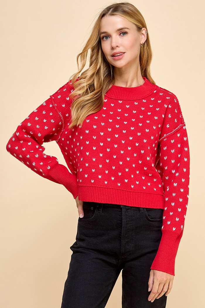 I'm Yours Micro Heart Sweater