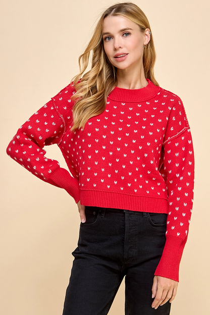 I'm Yours Micro Heart Sweater