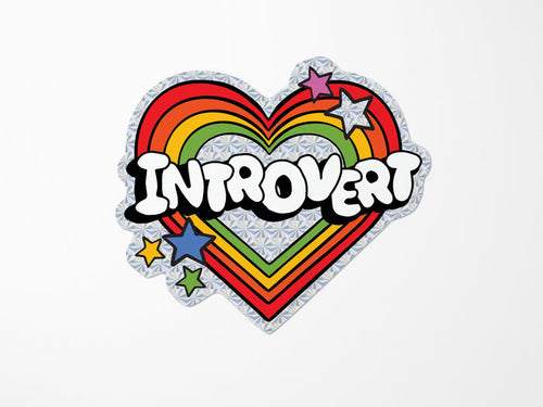 Introvert Vinyl Sticker
