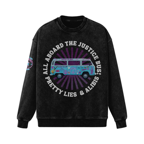Justice Bus Distressed Hoodie