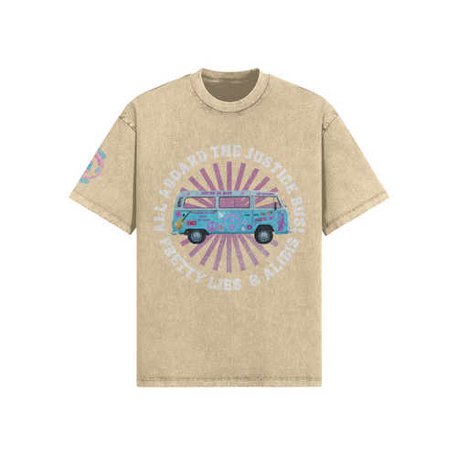 Justice Bus Distressed Shirt