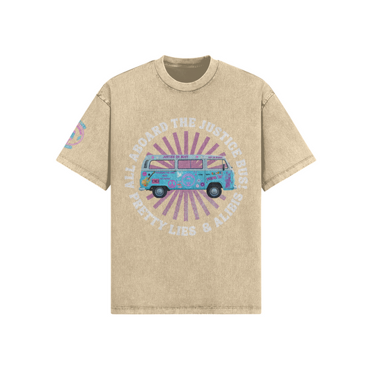 Justice Bus Distressed Shirt