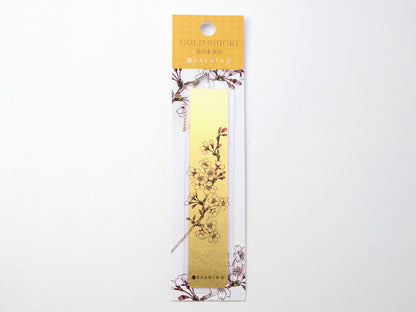 Kanazawa Gold Leaf Bookmark - Cherry Blossoms