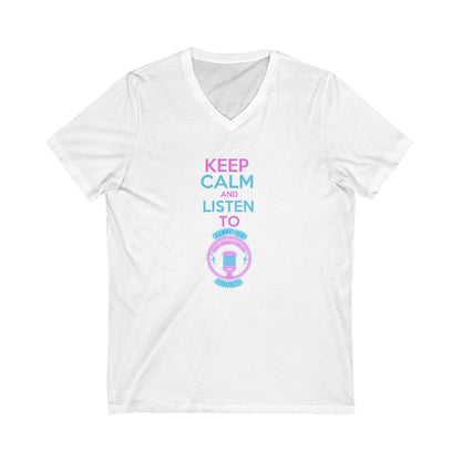 Keep Calm Unisex Jersey Short Sleeve V-Neck Tee