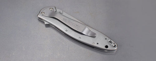 Kershaw Leek Spring Assisted Knife (3" Bead Blast Plain) 1660 - GearBarrel.com