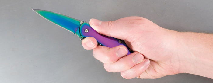 Kershaw Leek Spring Assisted Knife (3" Spectrum Plain) 1660VIB - GearBarrel.com