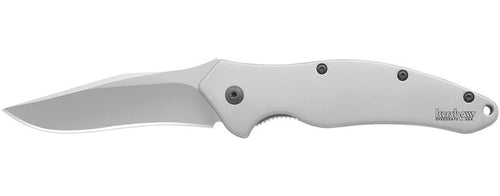 Kershaw Shallot Spring Assisted Knife (3.5" Bead Blast Plain) 1840 - GearBarrel.com