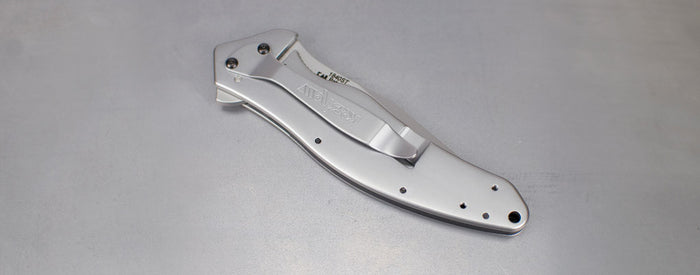 Kershaw Shallot Spring Assisted Knife (3.5" Bead Blast Plain) 1840 - GearBarrel.com