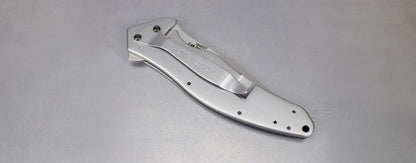 Kershaw Shallot Spring Assisted Knife (3.5" Bead Blast Plain) 1840 - GearBarrel.com