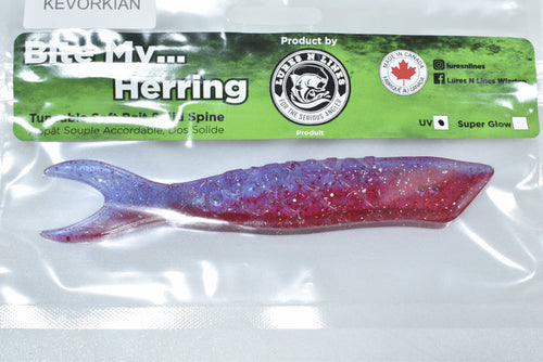 bite my herring artificial salmon trout cut bait