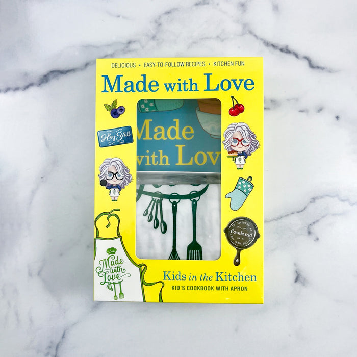 Kids Made with Love Cookbook and Apron Set