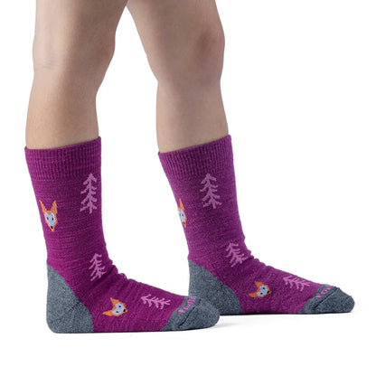 Fox River Backcountry lightweight  kids hiking socks reinforced heel and toe, ribbed arch support, and breathable —ideal for outdoor adventures.