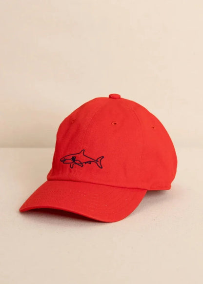 Kids Uh Oh Sharks Leather Strap Hat