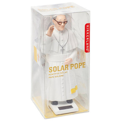 Kikkerland - Pope Francis Solar Energy Powered Waving Statue