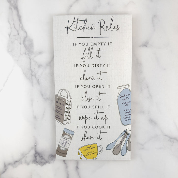 Kitchen Rules Wall Sign