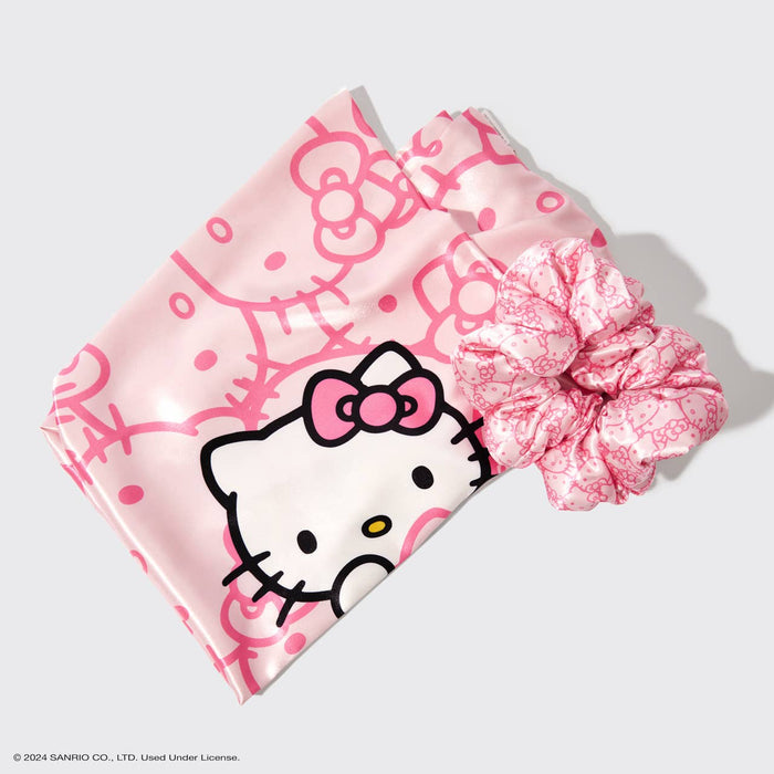 Kitsch x Hello Kitty Satin Pillowcase & Pillow Scrunchie -2pc Set