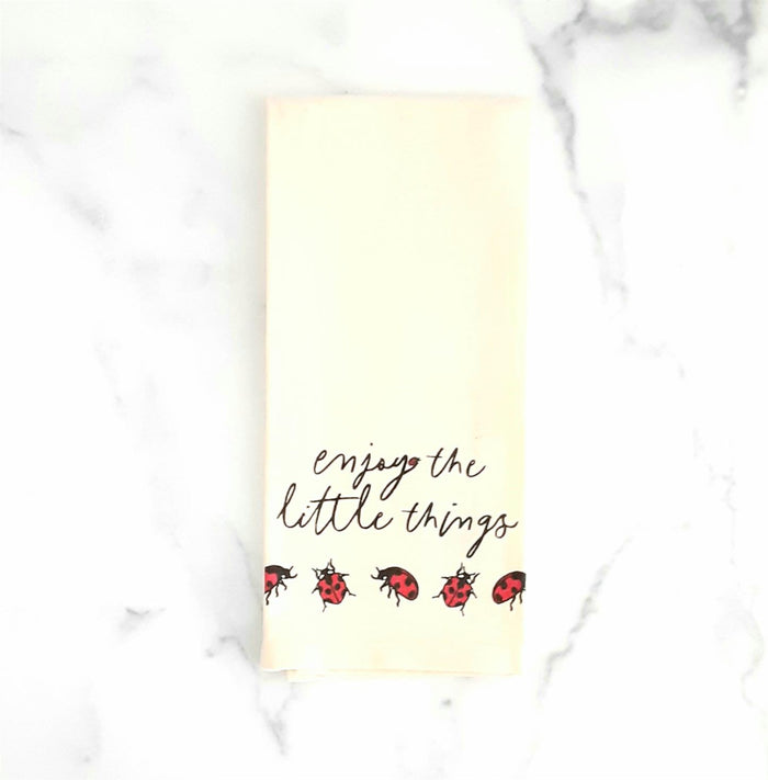 Lady Bug Towel, Enjoy the Little Things