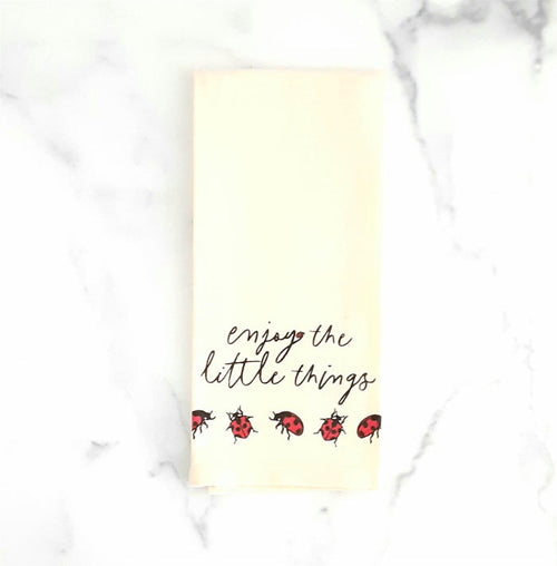 Lady Bug Towel, Enjoy the Little Things