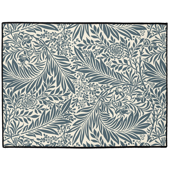 Larkspur Indoor/Outdoor Floor Mat William Morris Dark Green