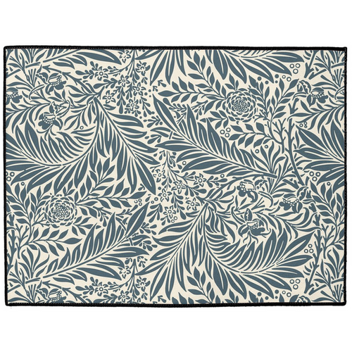 Larkspur Indoor/Outdoor Floor Mat William Morris Dark Green