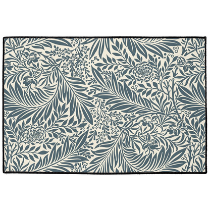 Larkspur Indoor/Outdoor Floor Mat William Morris Dark Green