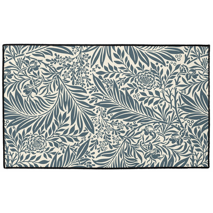 Larkspur Indoor/Outdoor Floor Mat William Morris Dark Green