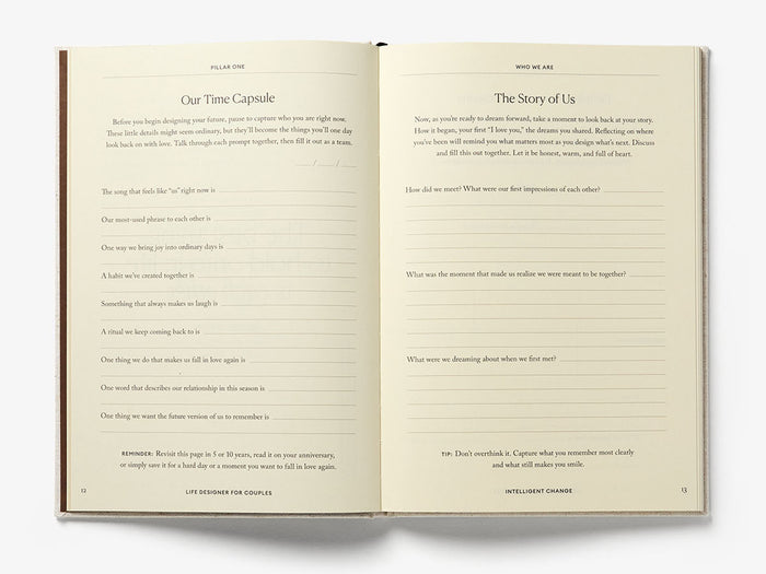 Life Designer For Couples Journal 100+ Relationship Prompts