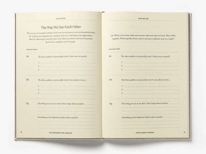 Life Designer For Couples Journal 100+ Relationship Prompts