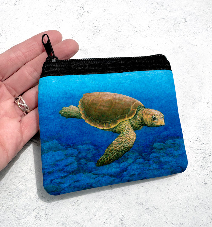 Loggerhead Turtle Coin Bag