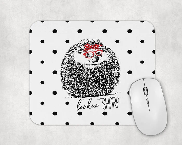 Lookin' Sharp Hedgehog | Mouse Pad