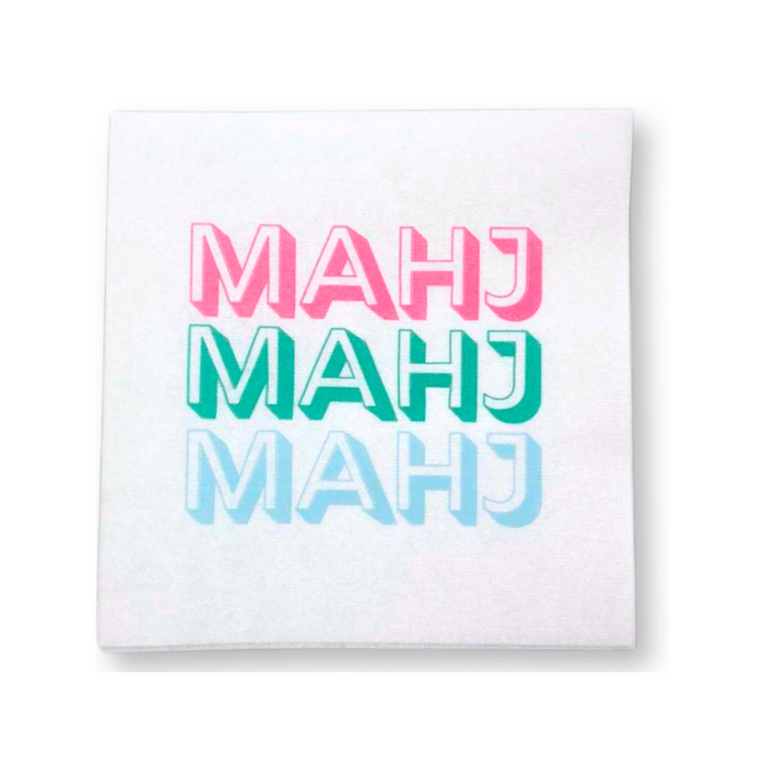 My Fair Mahjong Mahjong Cocktail Napkins - 50-Pack | 5'' x 5'' folded Mahjon