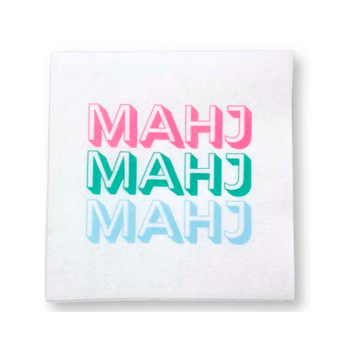 My Fair Mahjong Mahjong Cocktail Napkins - 50-Pack | 5'' x 5'' folded Mahjon